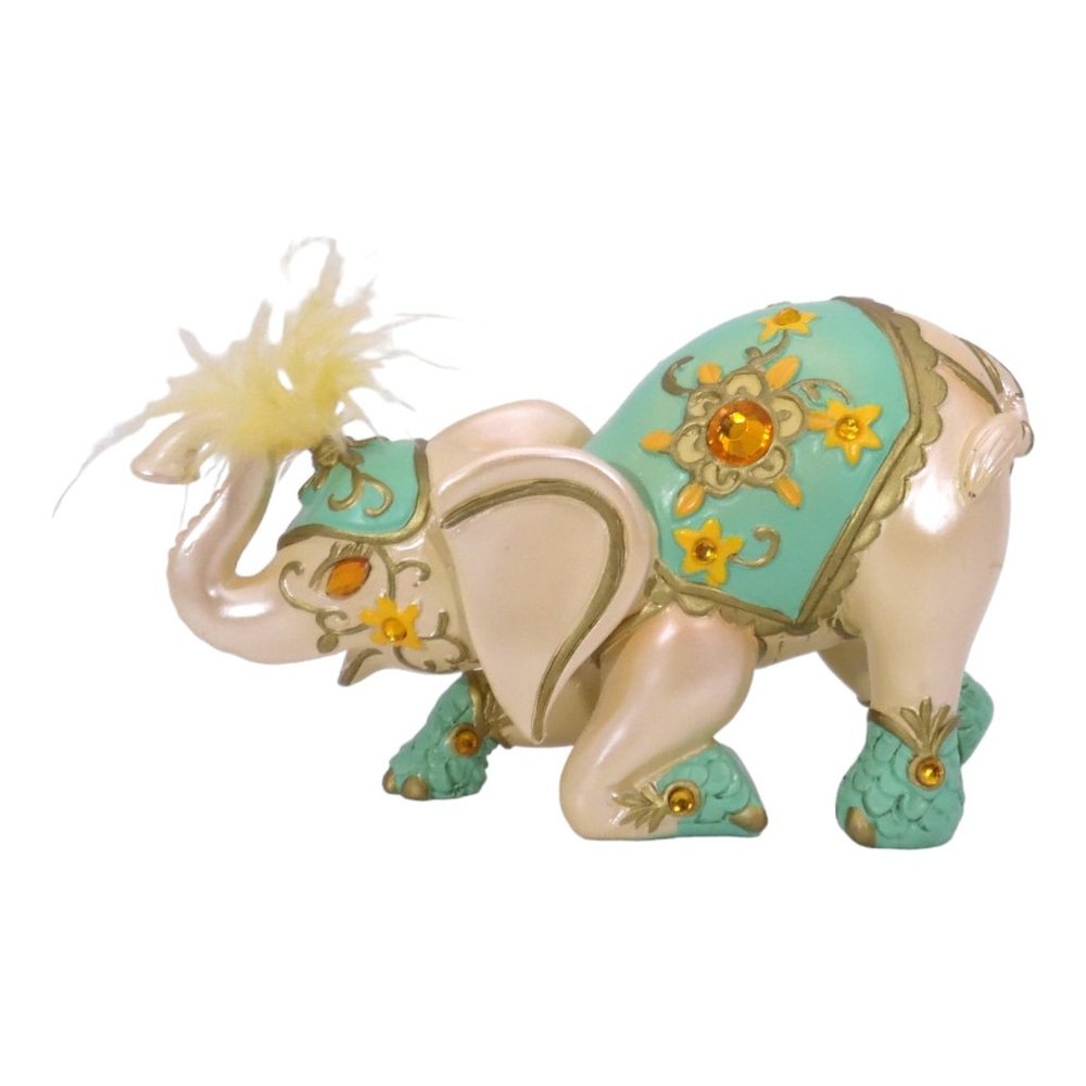 Elephant Figurine Charmed Life The Hamilton Collection Elephants of Good Fortune